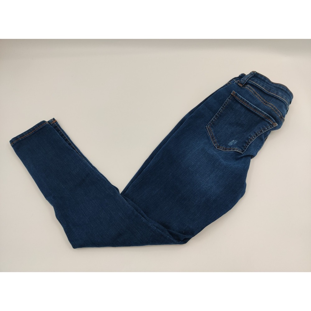 SO High Rise Curvy Jegging Dark Wash‎ Distressed Patched Jeans 7/28W